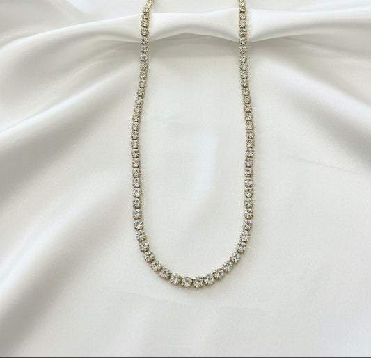 Gold Tennis Necklace