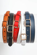 Skinny Leather Belt - Jolie Femme Boutique