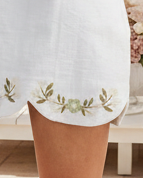 Mini Dress With Embroidered Scallop Hem - Jolie Femme Boutique