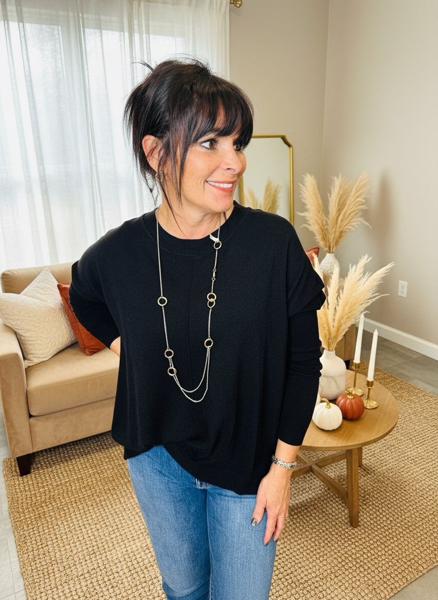 Long Sleeve HI-Low Sweater