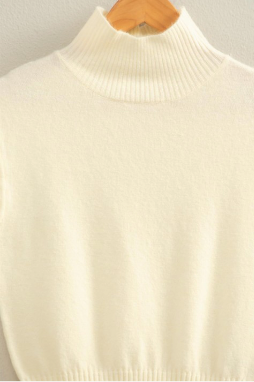 Cream High Neck Sleeveless Top - Jolie Femme Boutique