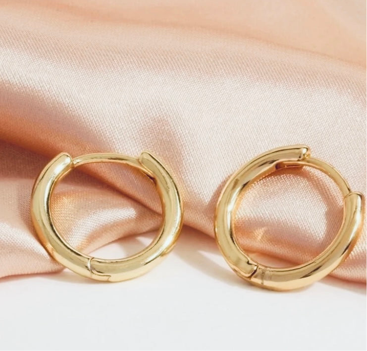 Gold Huggie Earrings