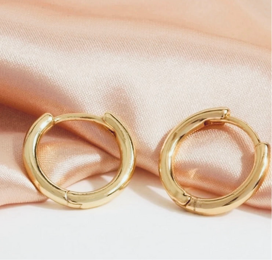 Gold Huggie Earrings