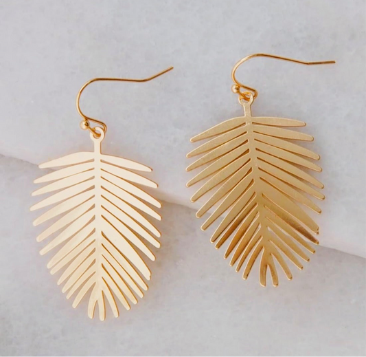 Mini Gold Palm Leaf