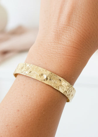 Sculpted Textured Cuff Bracelet