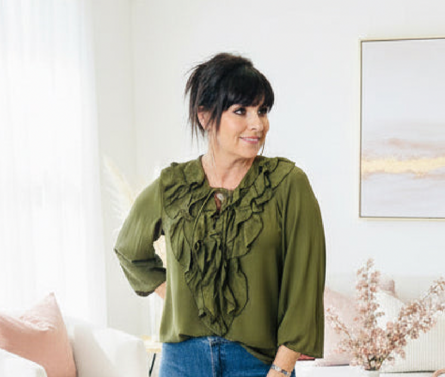 Olive Long Sleeve Top