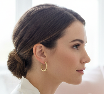 Rhinestone Hoop - Jolie Femme Boutique