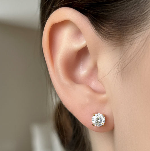 Small Rhinestone Stud Earrings - Jolie Femme Boutique
