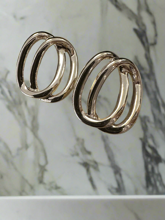 Double Loop Statement Earring