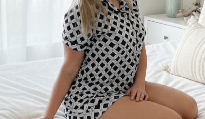 Bombay Sleep Button Up Top & Short Set