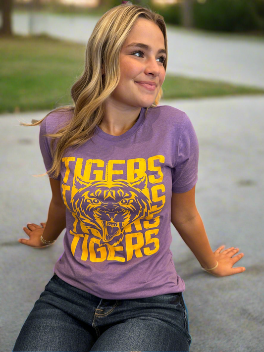 Tigers Stacked Graphic T-shirt
