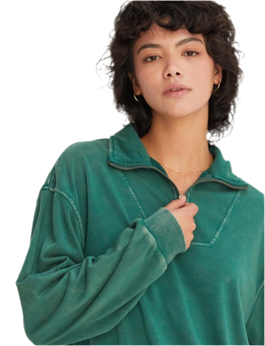 Half Zip Pullover Sweatshirt