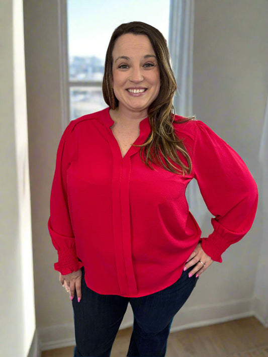 Plus Size Long Sleeve Top - Jolie Femme Boutique