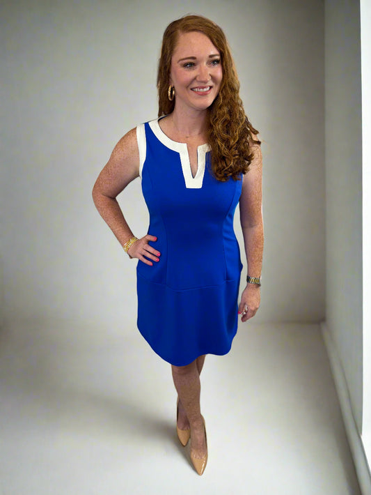 Sleeveless Contrast Dress