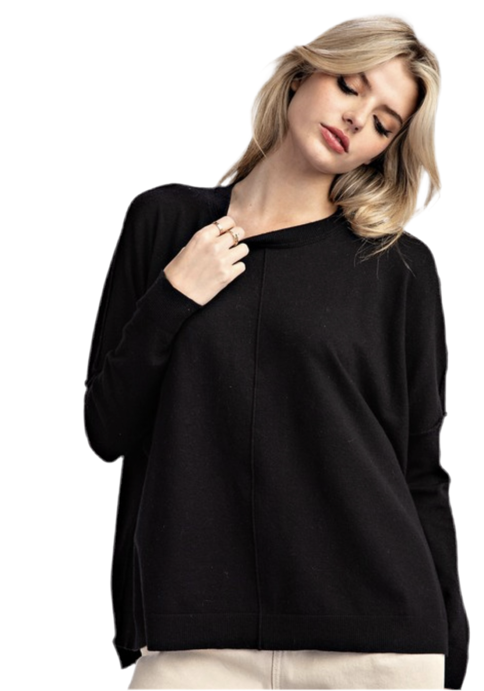 Long Sleeve HI-Low Sweater