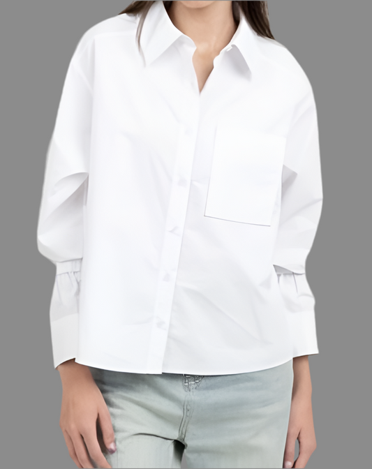 One Of A Kind White Button Up