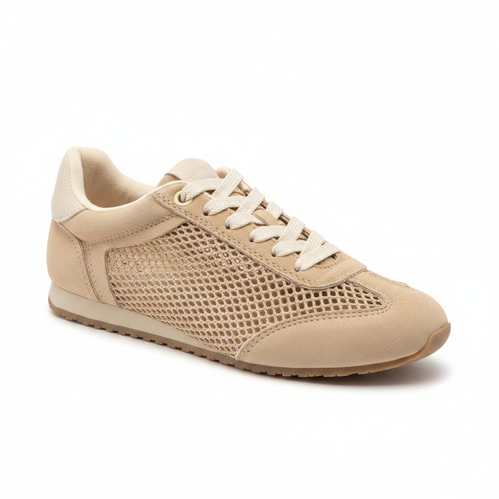 Taupe Mesh Sneaker - Jolie Femme Boutique
