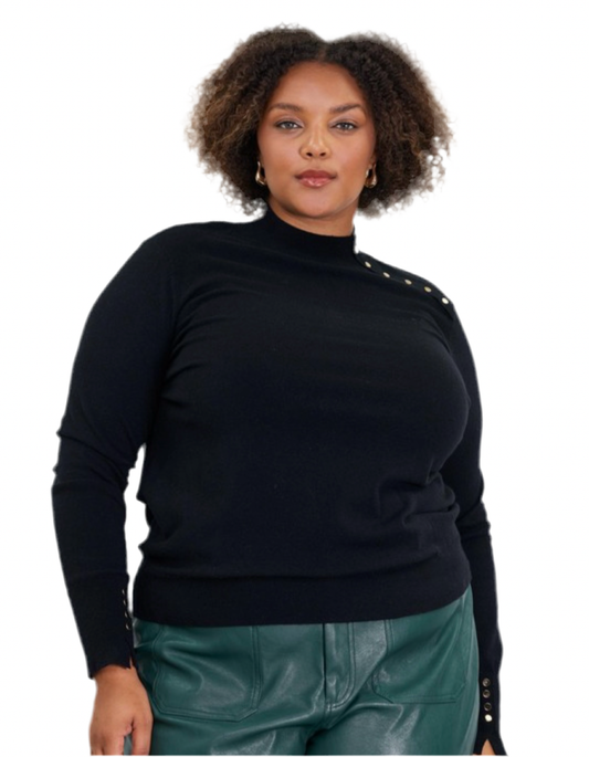 Plus Size Mock Neck Sweater