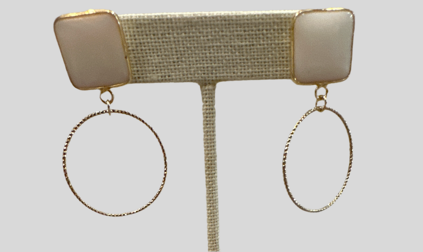 Square/Circle Dangle Earring