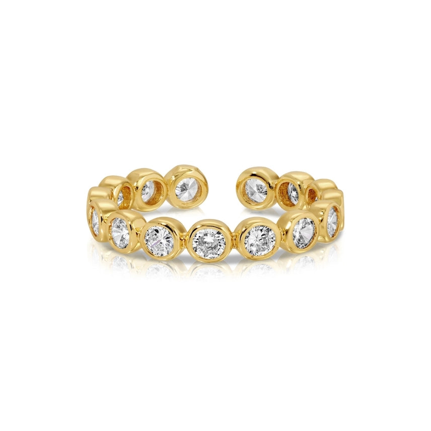 Faux Diamond Adjustable Ring