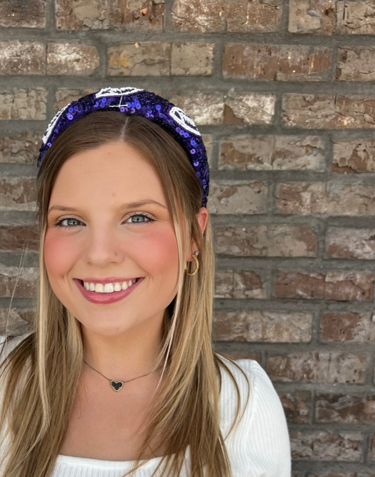 LSU Sequin Headband