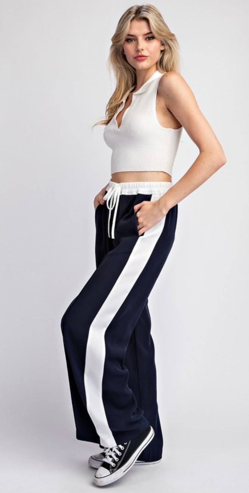 Striped Straight Leg Pant