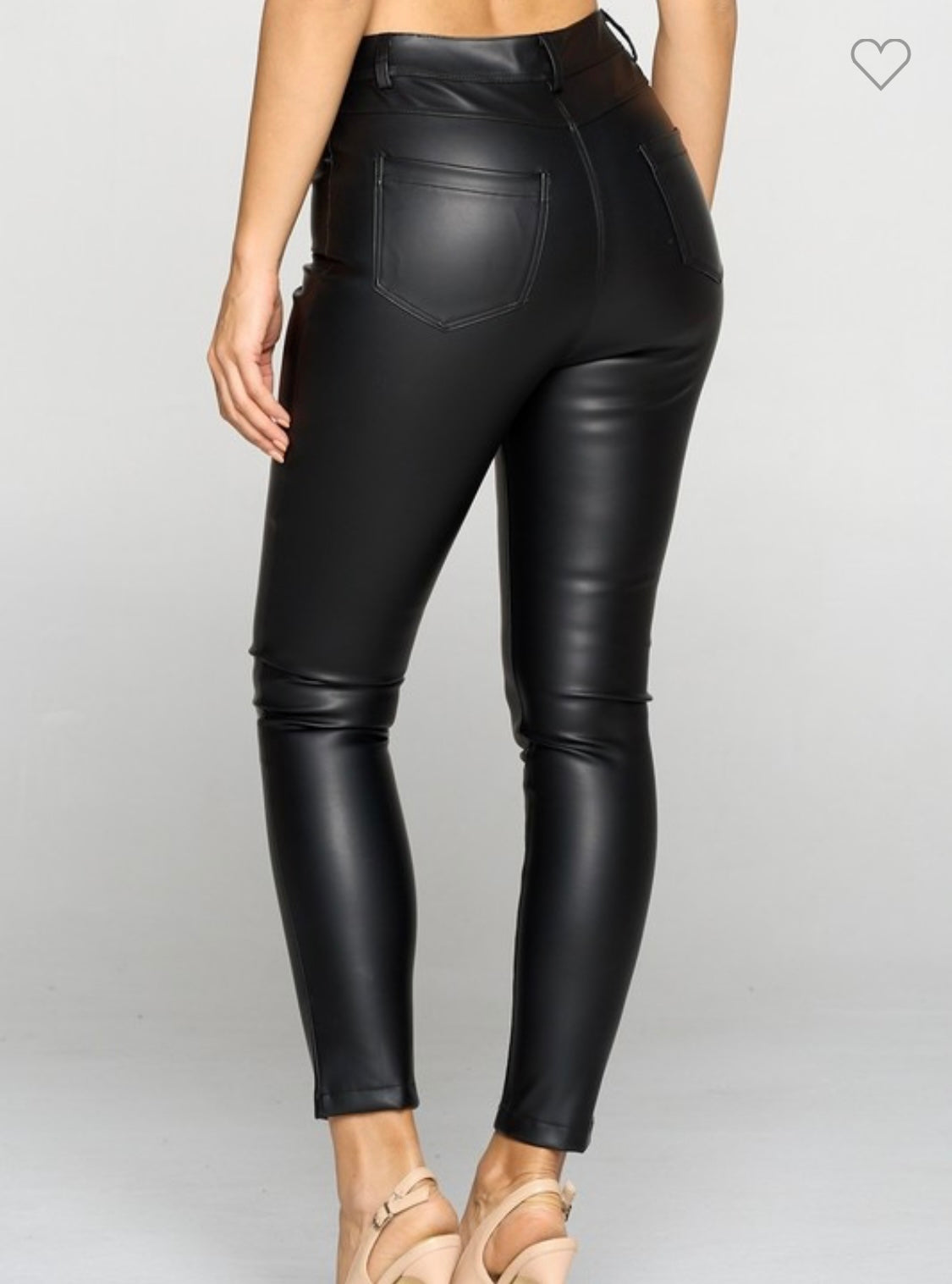 Faux Leather Pocket Pant