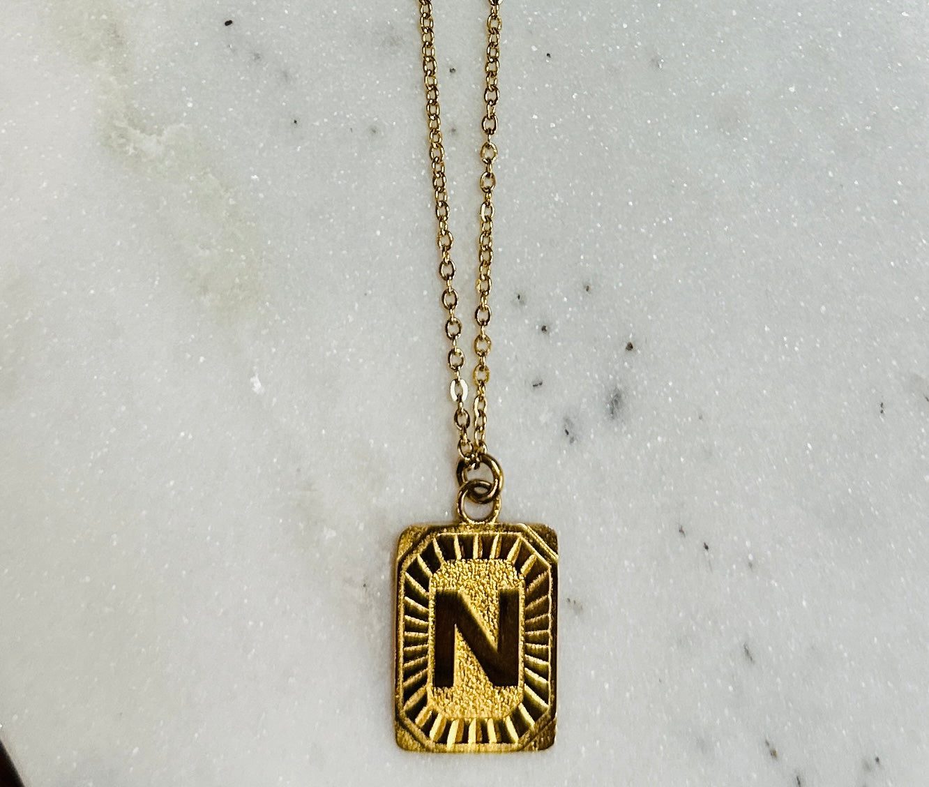 Gold Chain W/ Initial