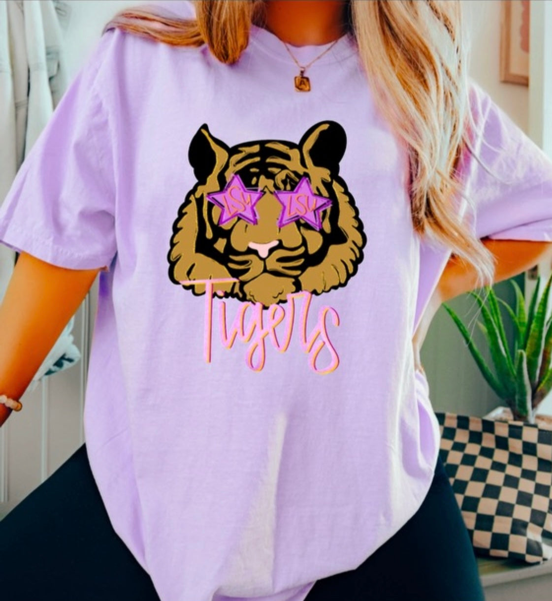 Plus Size Preppy LSU Tee