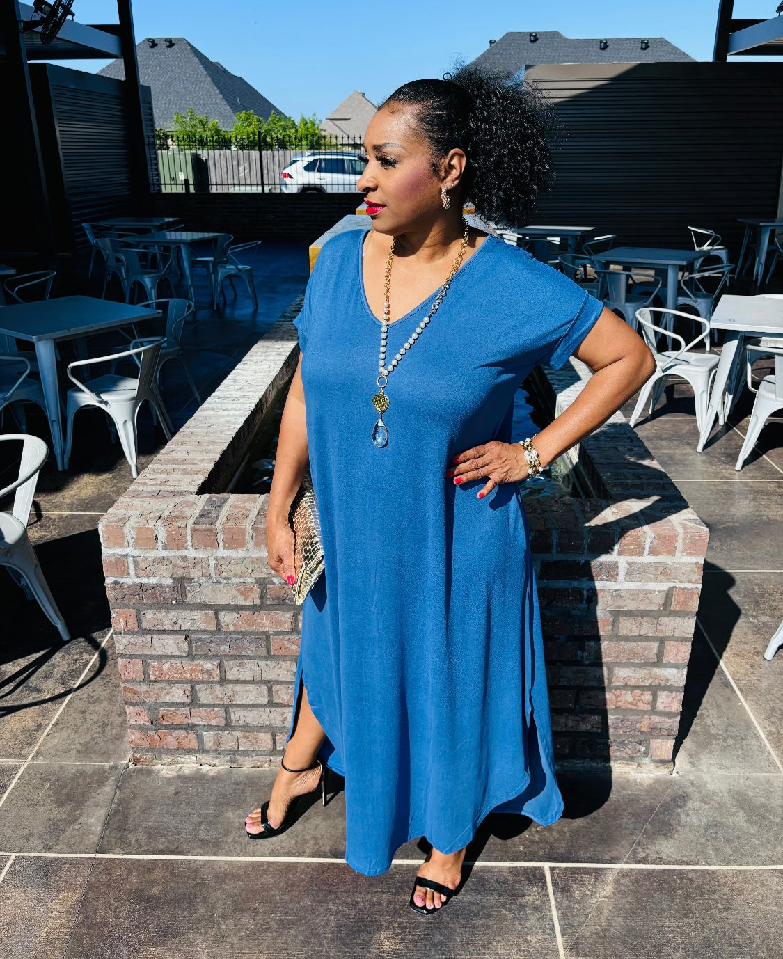 Plus Size Jersey Maxi Dress