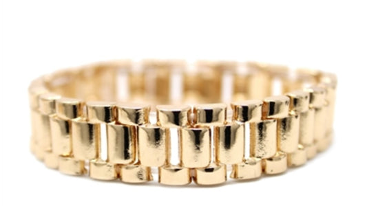 Gold Watch Band Bracelet - Jolie Femme Boutique
