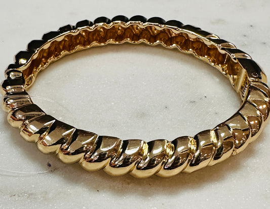 Gold Magnet Open Bracelet