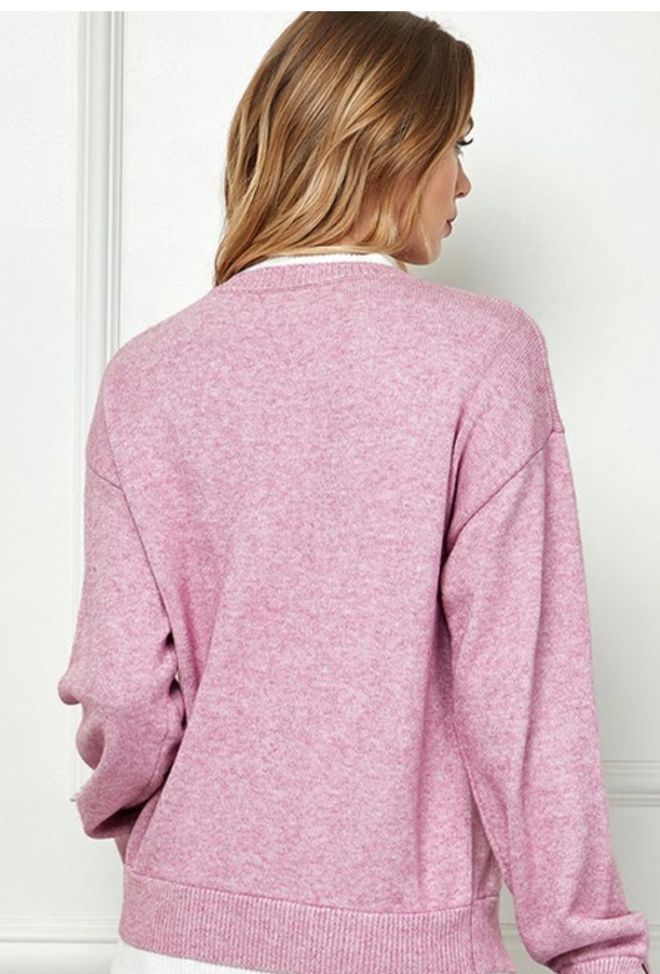 Layered Sweater W/Cutout Detail