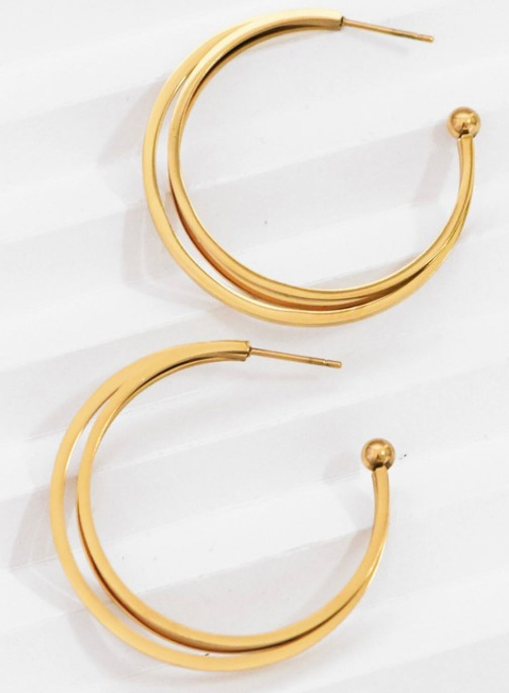 18K Gold Dipped Hoop - Jolie Femme Boutique