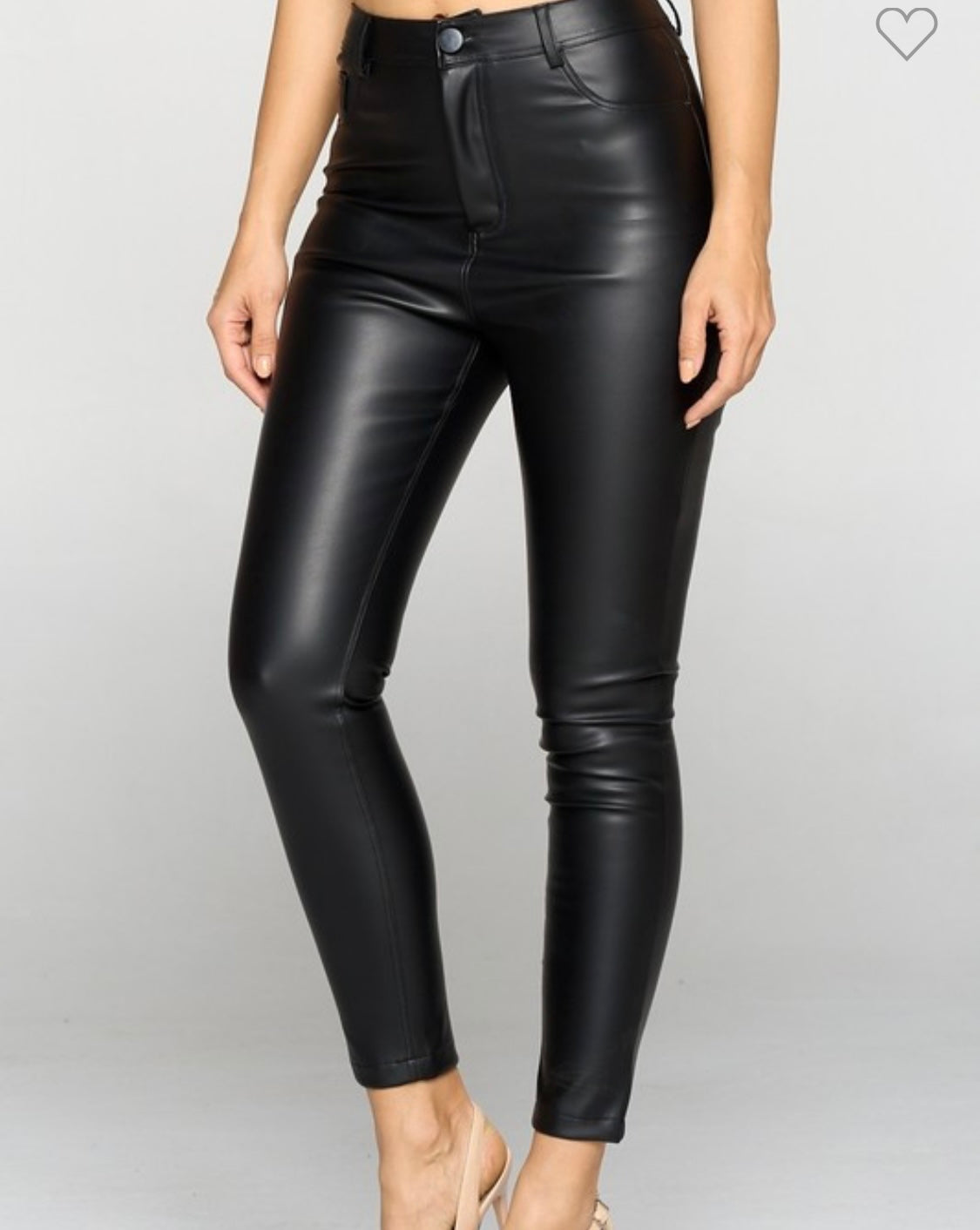 Faux Leather Pocket Pant