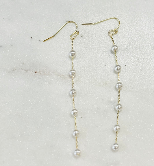 Dangle Chain Pearl Earring