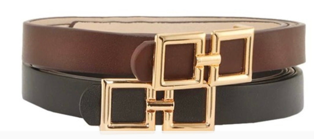 Double Linked Square Buckle Belt