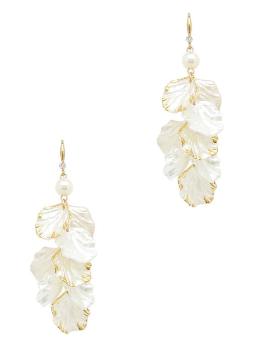 Pearlized Acrylic Drop Earring