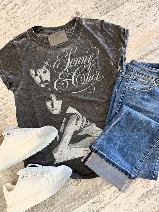 Sonny & Cher Burnout Tee