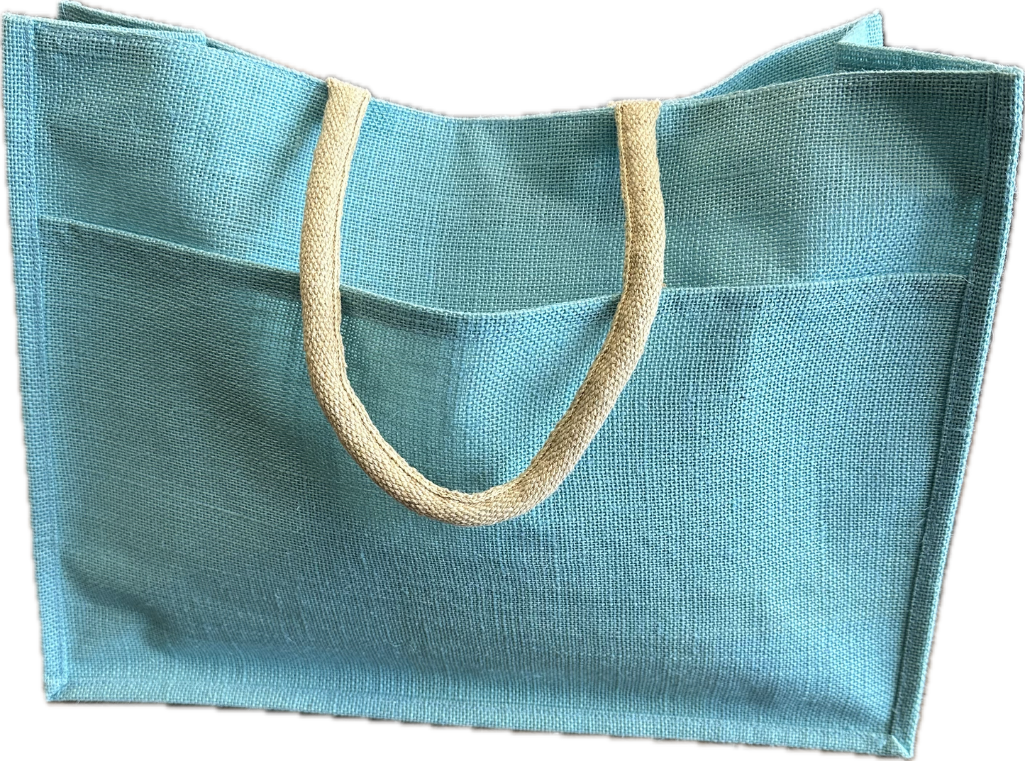 JUTE POCKET TOTE