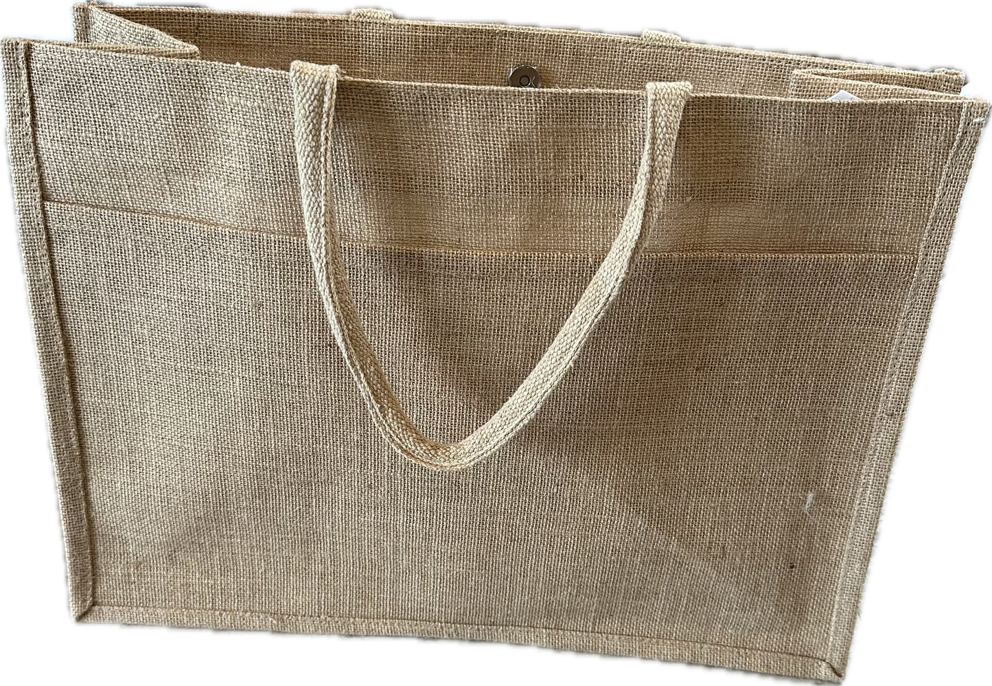 JUTE POCKET TOTE