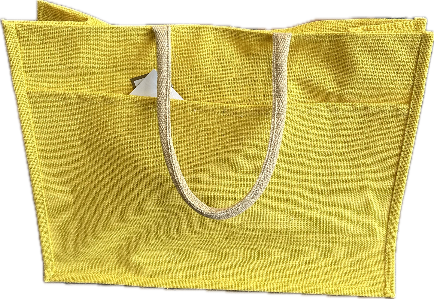 JUTE POCKET TOTE