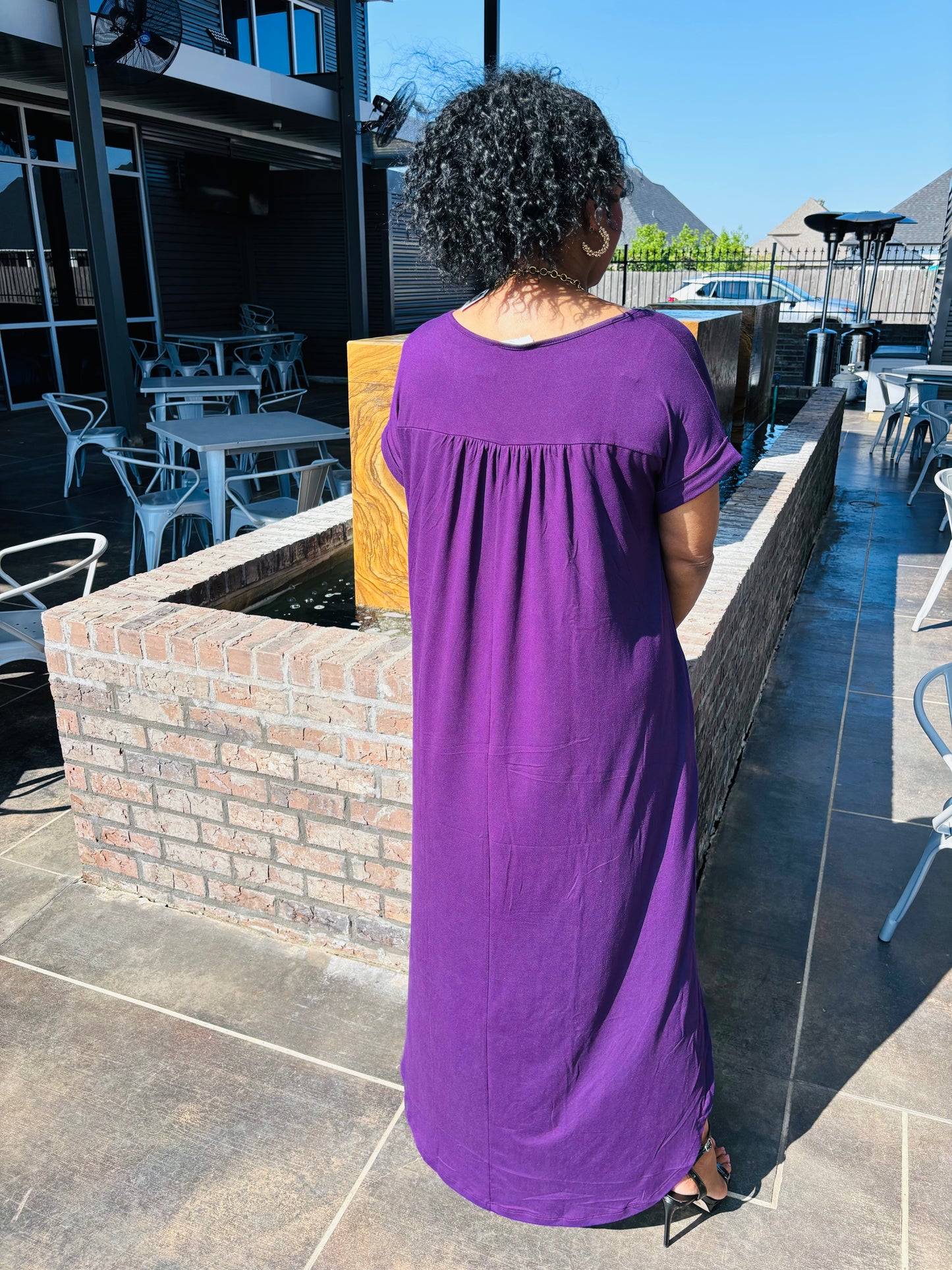 Plus Size Jersey Maxi Dress