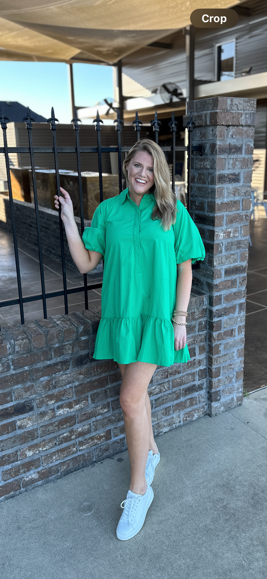 Plus Size Poplin Dress