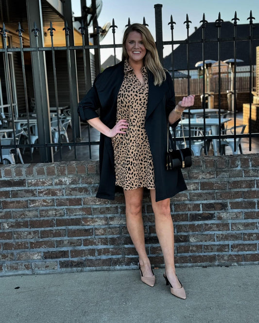 Leopard Print Mini Dress