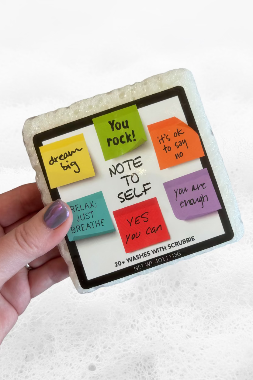 Note to Self Soap Sponge - Jolie Femme Boutique