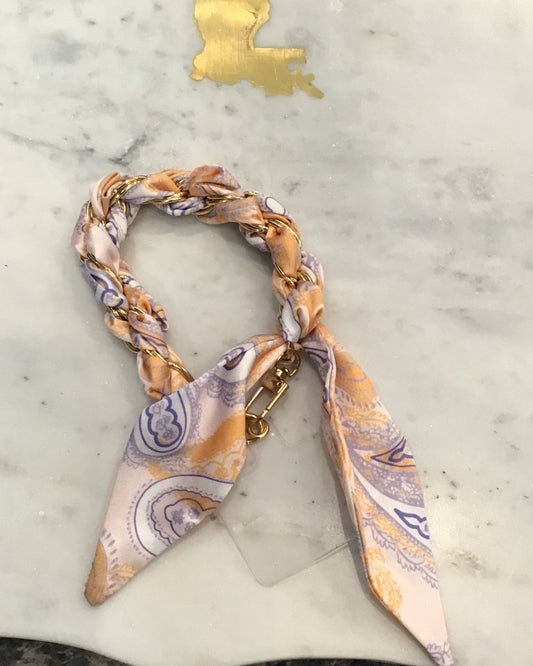 Gold Scarf Chain Handbag Phone Chain - Jolie Femme Boutique