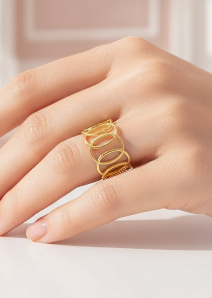 Large Delicate Statement Ring
