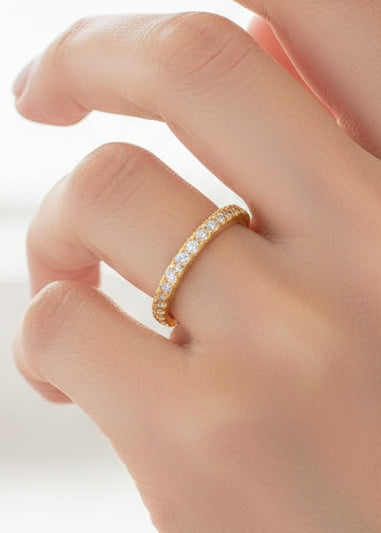 Delicate Adjustable Pavé Ring