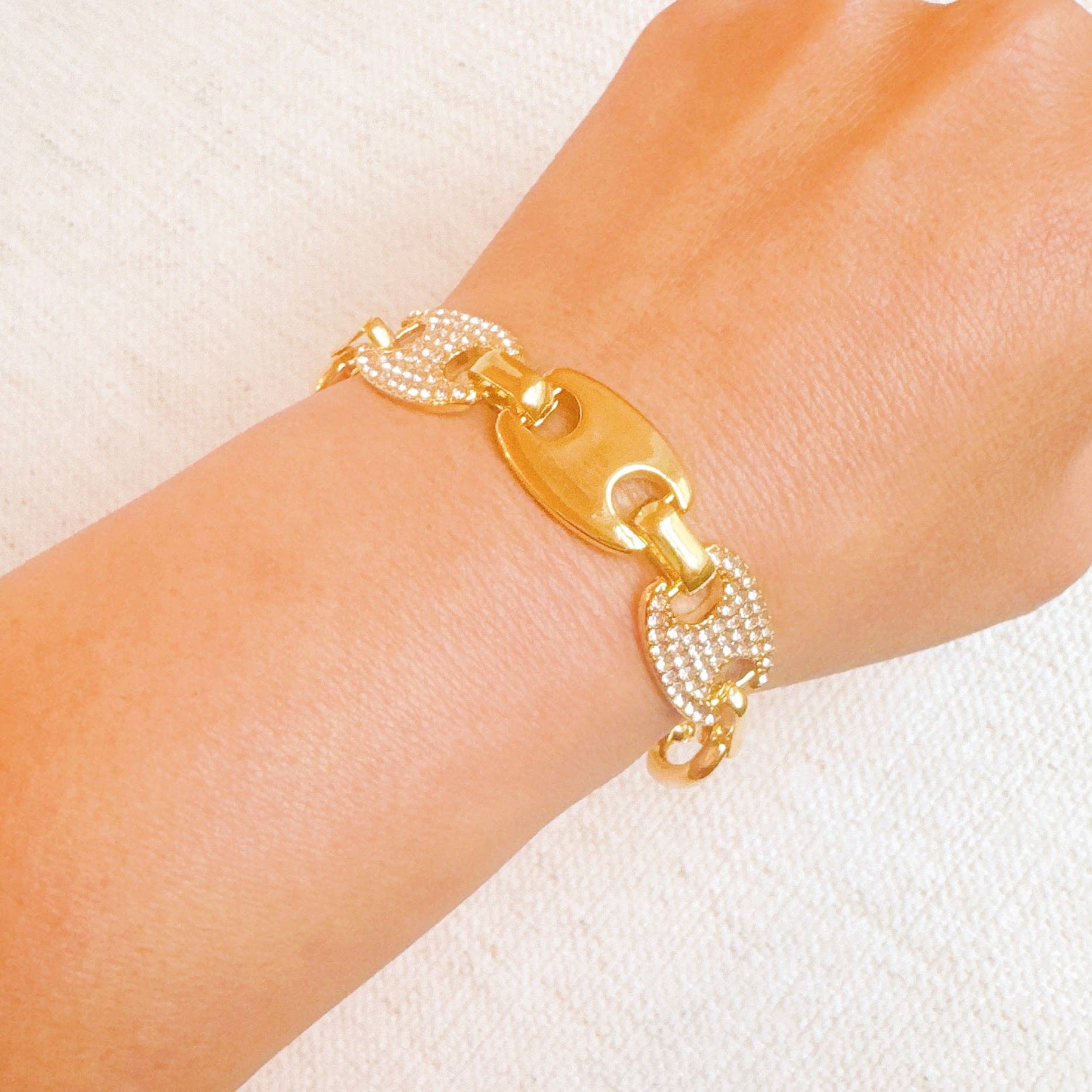 Majestic Paved Bit Bracelet - Jolie Femme Boutique